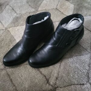 Ariat Leather Snap Ankle Boots Spats Equestrian